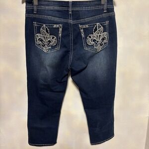 ND Weekend Jeans Jewels Embellished Blue Denim Straight Leg  Women's Size 12